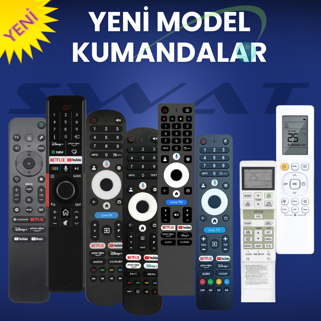 YENİ MODEL KUMANDALAR