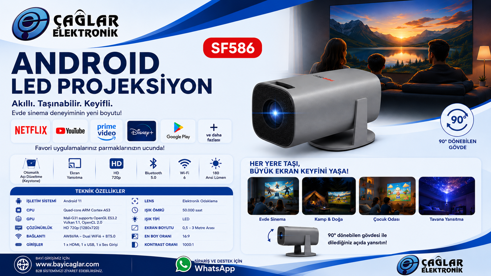 ALPSMART ANDROID PROJEKSİYON
