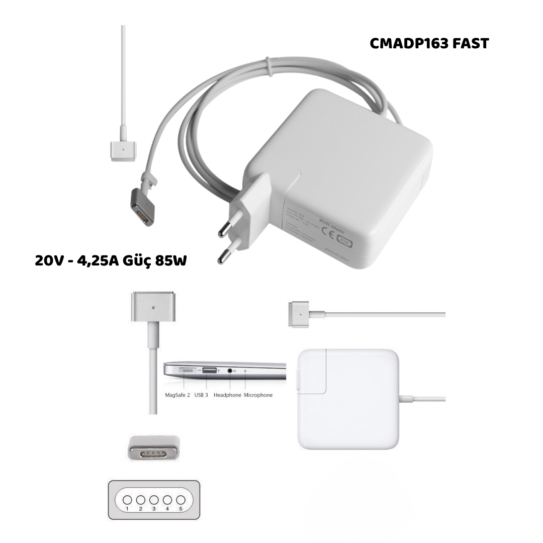 20V 4,25A  85W ADAPTOR APPLE/MAGSAFE 2    CMADP163
