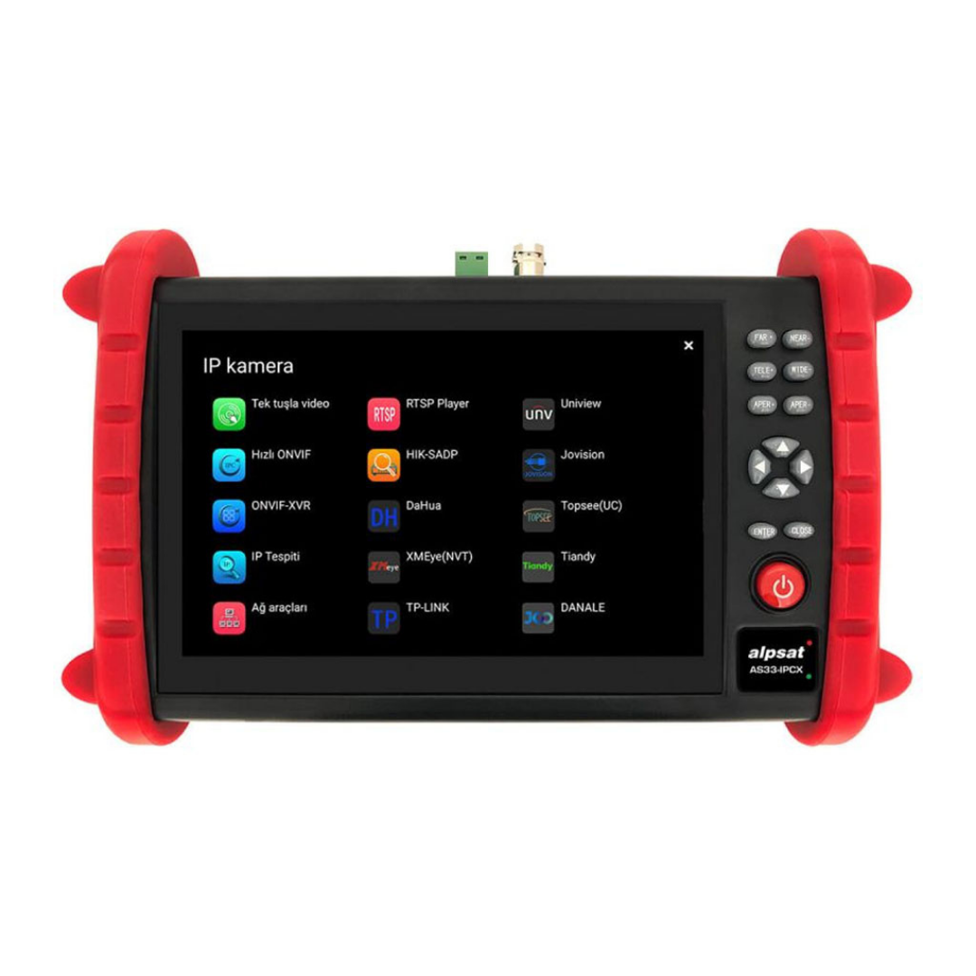 AS33-IPCX 7" KAMERA TEST MONITORU AHD-CVI-TVI CCTV