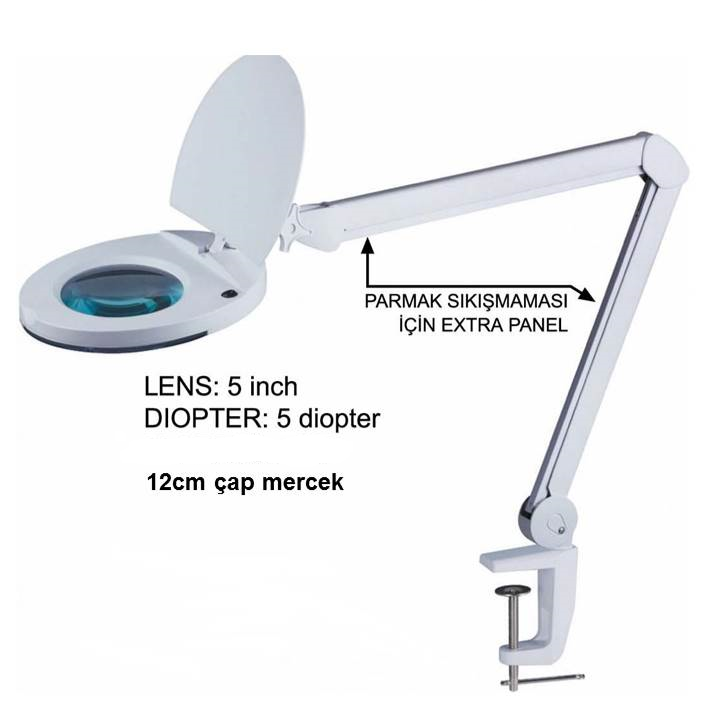 BÜYÜTEÇ 45 LEDLI MASAYA MONTE