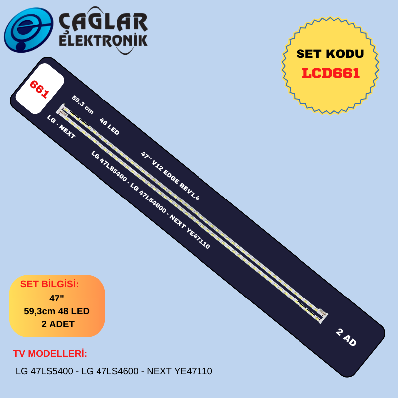 LG-NEXT  59,3cm 48 LED 2'Lİ  47" 47LS5400 - 47LS4600 - YE47110