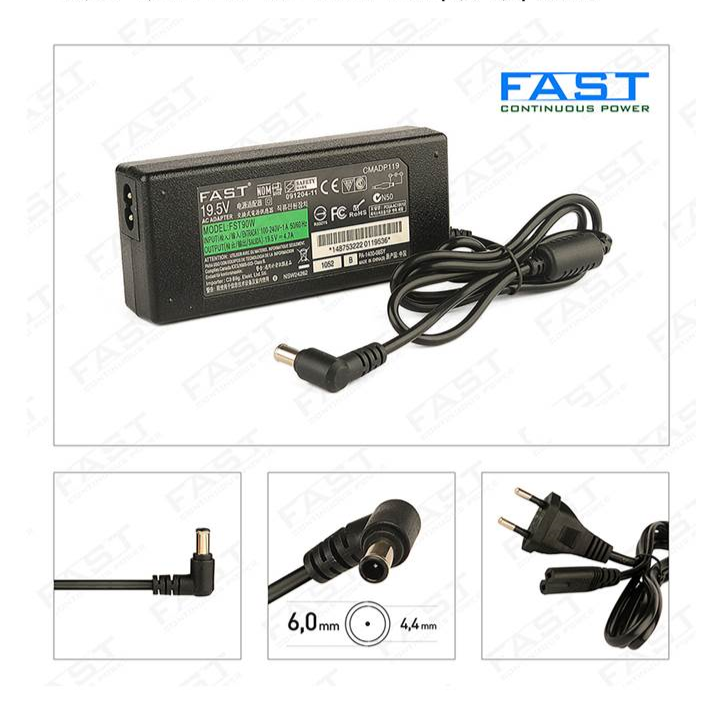 19,5V 4,74A LAPTOP (6,0x4,4) SONY IGNE UÇ  CMADP119
