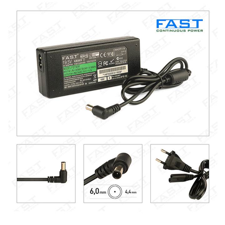 19V 4,74A LAPTOP (6,0*4,4)"L" LG IGNE UÇ  CMADP145-119