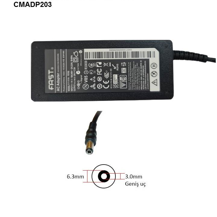 24V 2,5A ADAPTOR  (6,3*3,0mm) 60W ZEBRA YAZICI İÇİN  CMADP203