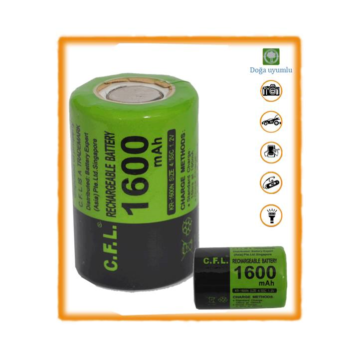 1,2V 1600mA SC MATKAP PİLİ
