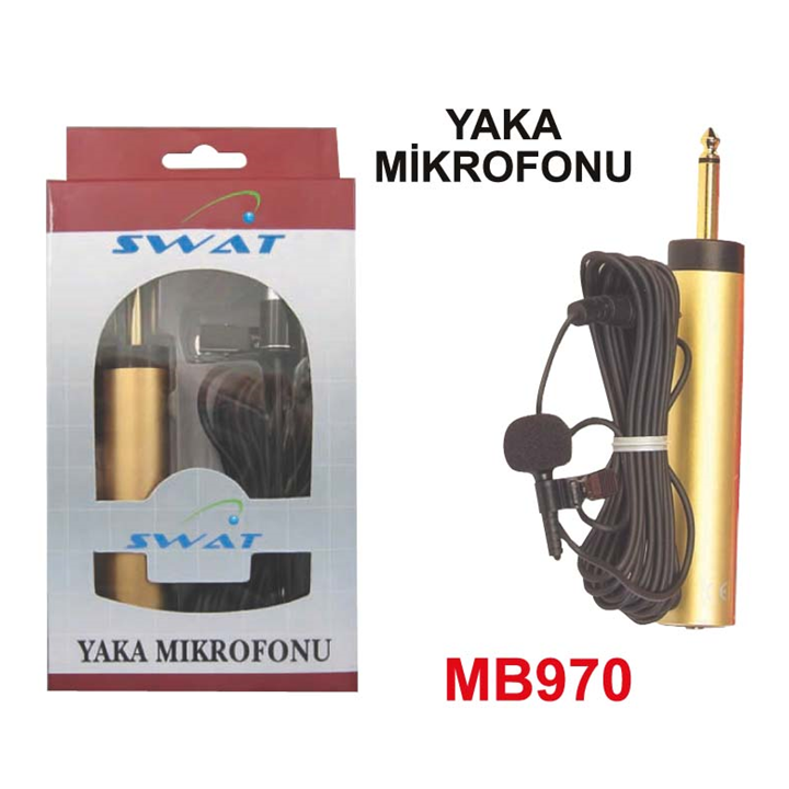 YAKA MİKROFONU KALİTELİ GOLD KALEM PİL İLE ÇALIŞIR