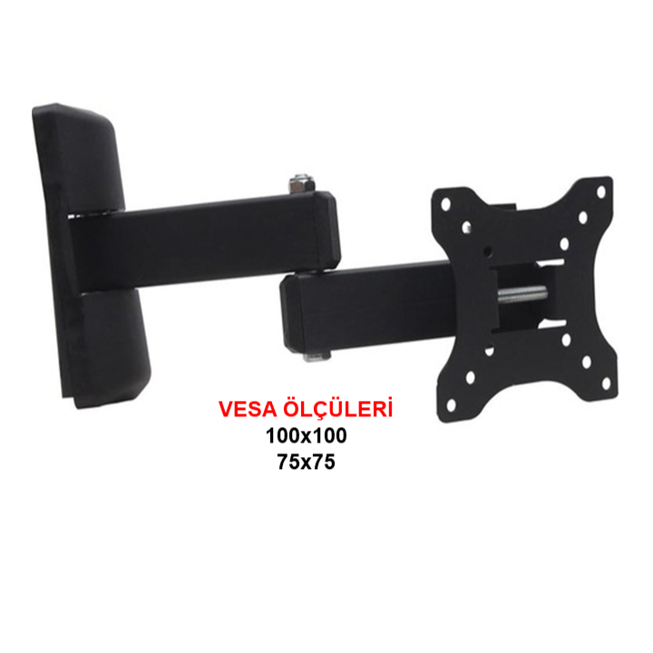 TV HAREKETLİ 19"22" ÇİFT KOLLU 100*100 / 75*75 KİLİTLİ -H24