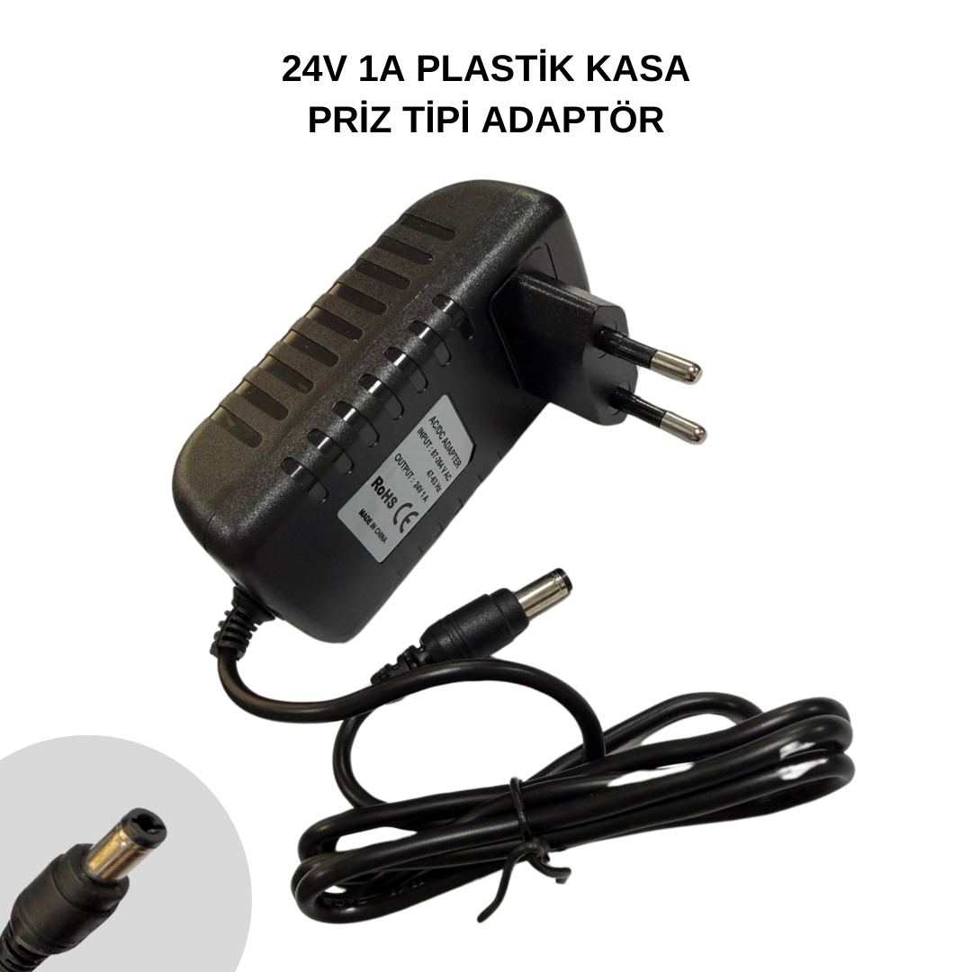 24V 1A  AC/DC ADAPTÖR