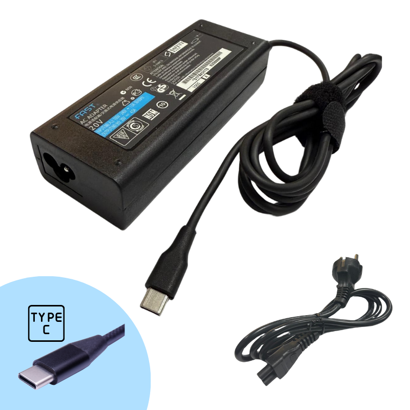 20V 4,75A - 15V 3A - 9V 3A - 5V 3A - 95W ADAPTOR USB TYPE C
