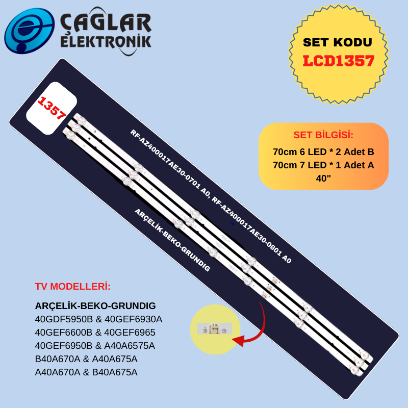 BEKO 40GDF5950B & 40GEF6930A & 40GEF6950B & A40A6575A