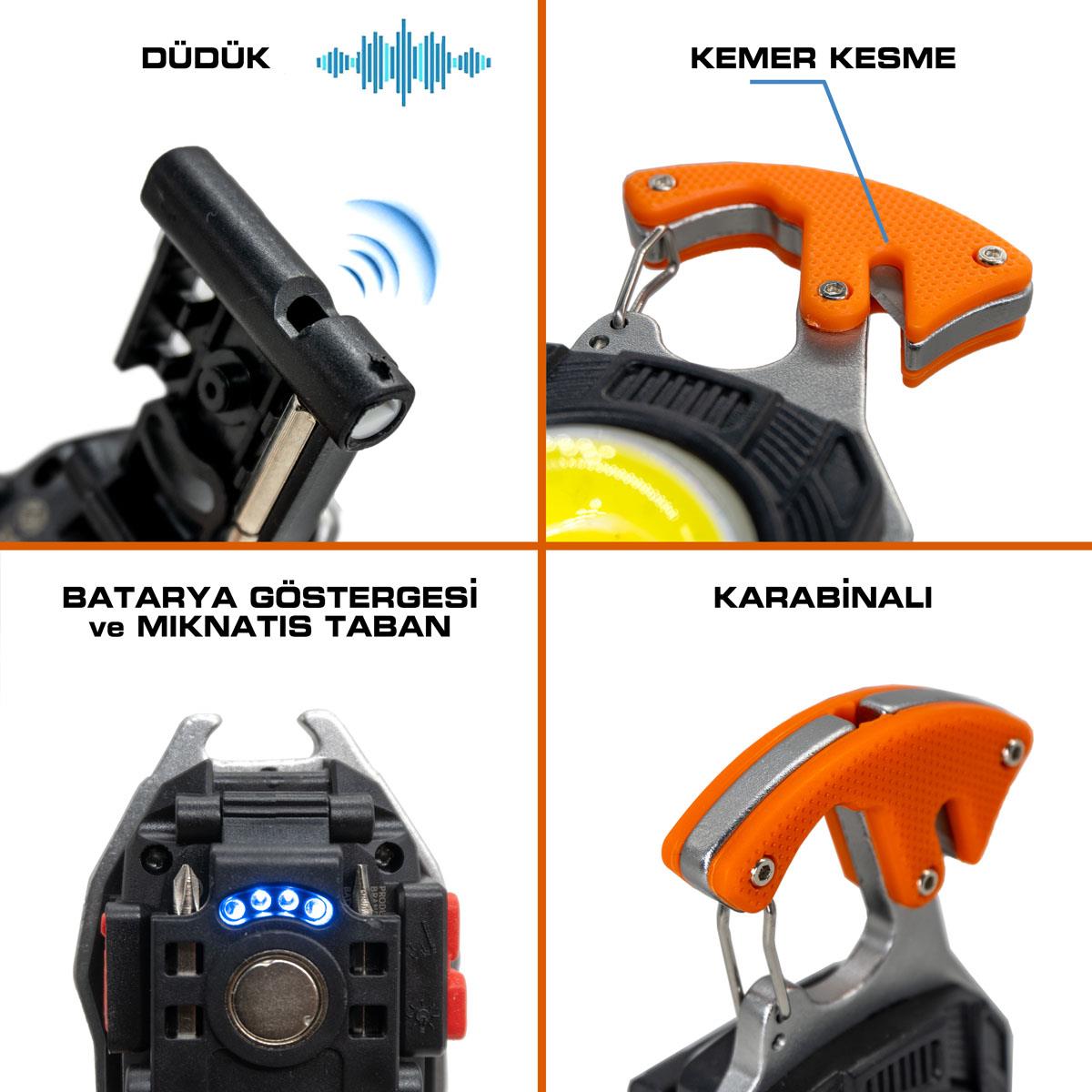 KAMP LAMBASI COK FONKSİYONLU LEDLİ  WN-3026